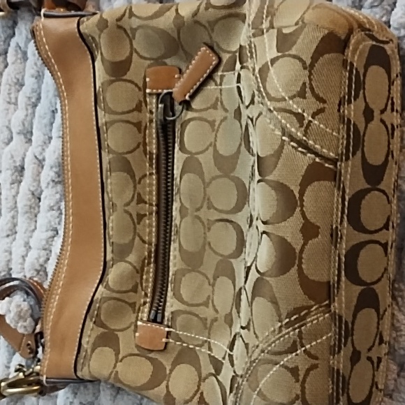 Coach Handbags - Authentic COACH Tan Brown Medium Crossbody Shoulder Bag Purse  Style # 10402